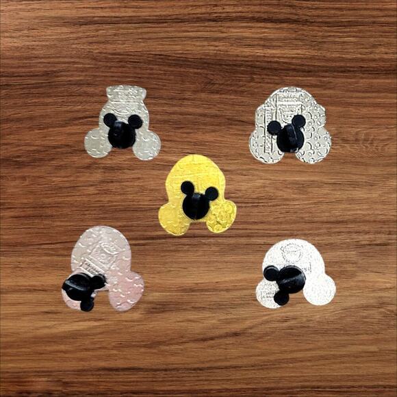 5 Mickey Head Disney Parks Trading Pins, Plus 2 Bonus Pins - Picture 2 of 2